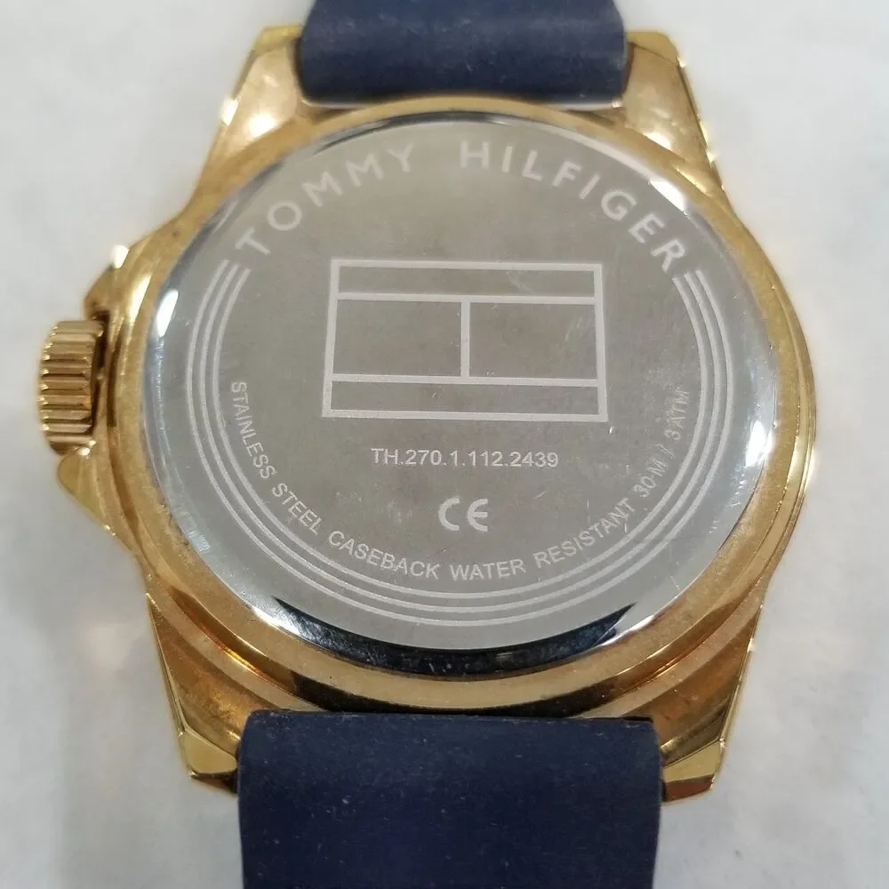 Tommy Hilfiger Men's Deck Casual Silicone Strap Watch Model 270.1.112.2439